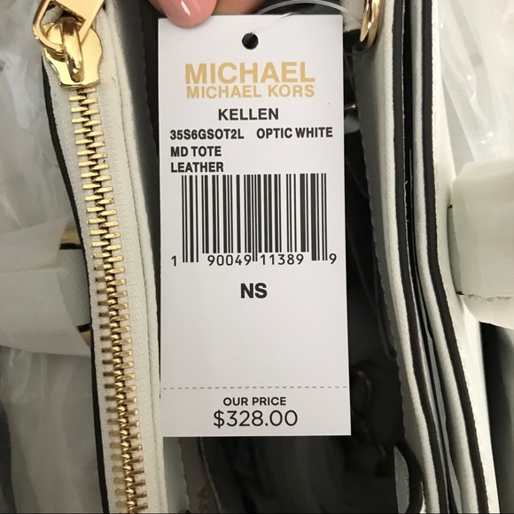 WHTE MICHAEL KORS PURSE W/ CROSSBODY -MSRP $328!! - Picture 11 of 12